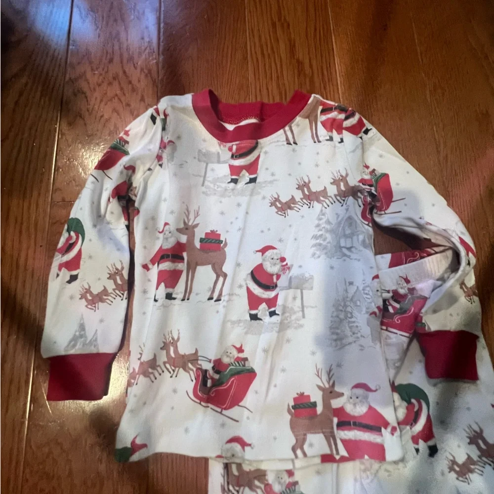 Pottery Barn Kids matching reindeer top